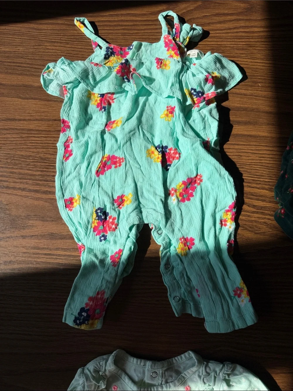 Baby 12m Girls 4 pants, 1 long sleeve onsie, 3 long sleeve shirts, 2 jackets, +